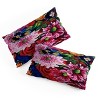 Deny Designs King Fine Art by Clau Robles Gil Panel 2 Naranja Sanguinay Flores Duvet Cover Bedding Set Pink - 4 of 4