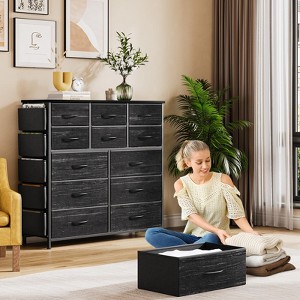 Dresser for Bedroom with 12 Drawer, Dressers & Chests of Drawers for Hallway, Entryway, Sturdy Metal Frame, Wood Tabletop, Easy Pull Handle - 1 of 4