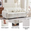 SKRAN Modern Sofa for Living Room, 84" Chenille Sofa Couch, Sectional Love Seat Couch, Upholstered Sofa for Apatment Bedroom Home Office (White) - 4 of 4
