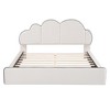 TiramisuBest Queen size Upholstered Platform Bed with Cloud-shaped Headboard - 3 of 4