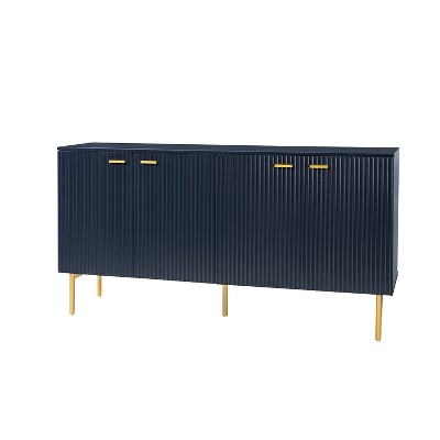 Brian 63"Wide 4 Door Sideboard with Adjustable Shelves | KARAT HOME