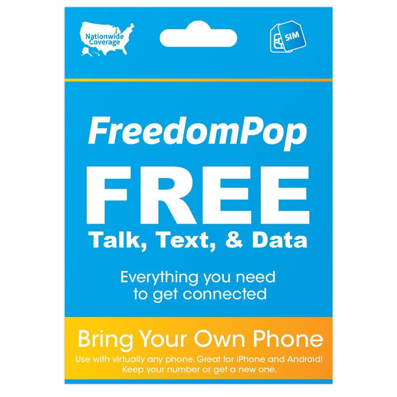 FreedomPop Voice SIM Kit Starter Kit, 1 of 6