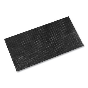 Crown Tuff-Spun Foot-Lover Diamond Surface Mat, Rectangular, 24 x 36, Black - 1 of 4