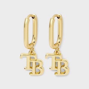 Bijoux Sport by Luv Aj MLB Gold Logo Huggie Earrings - 1 of 3