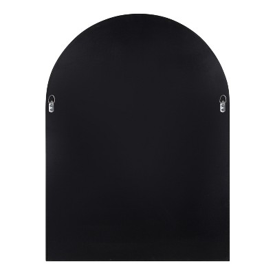 Valenti Walnut Brown Arched Wall Vanity Mirror