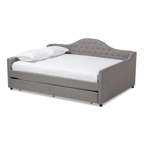 Queen Eliza Daybed With Trundle Gray, Can You Put A Trundle Under Queen Bed