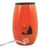 Stony Creek 5.0 Inch Halloween Pre-Lit Small Vase. Witch Cat Haunted Moon Novelty Sculpture Lights - 2 of 3