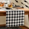 Solino Home Linen Table Runner | Morgan Check - 4 of 4