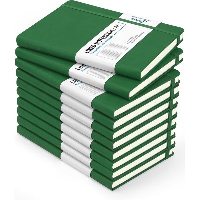 Hardcover Journal Notebooks, 10 Packs A5 Lined Journals Bulk for Writing 200 Pages/100Sheets