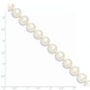 Black Bow Jewelry 9-10mm, White FW Cultured Pearl & 14k Yellow Gold Clasp Necklace - 3 of 4