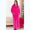 ADR Women's Long Robe, Fleece Plush Robe Woman, Cozy Regular & Plus Size Women's Bath Robe - 2 of 4