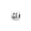 Black Bow Jewelry I Love You Mom, 3-Sided Sterling Silver Bead Charm - 2 of 4