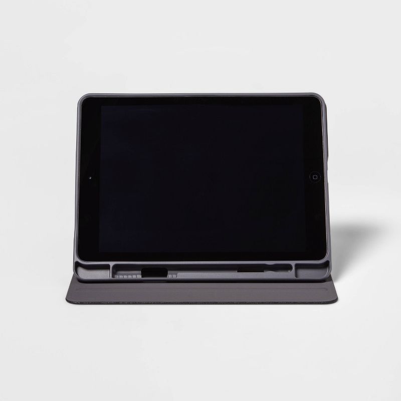 Apple iPad Air 10.9 inch and iPad Pro 11 inch Case - heyday&#8482; Black Saffiano, 3 of 9