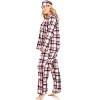 Women's Plus Size Three-Piece Pajama Set - White Mark - 2 of 3
