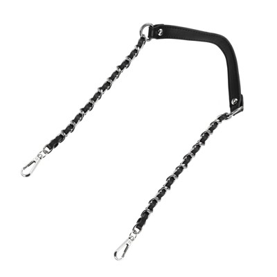 Unique Bargains Metal Corrosion-Resistant PU Leather Purse Flat Chain Strap
