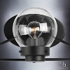 Urban Ambiance Luxury Contemporary Bathroom Vanity Light,  6.5"H x 22"W,  Midnight Black Finish, UHP2707 - 4 of 4