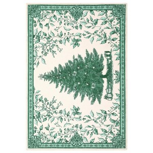 Christmas Tree Area Rug, Washable Non-Slip Holiday Carpet, Soft Nursery Mat for Bedroom, Living Room, Office - 1 of 4