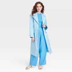 Women's Statement Trench Coat - A New Day™ Light Blue XL