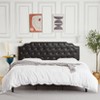 Whizmax Bed Frame, with Pu Leather Upholstered Headboard, Metal Support, No Box Spring Needed, Noise Free, Under Bed Storage, Easy Assembly, Black - 2 of 4