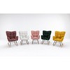 Zeus & Ruta 31.5 in.W Teddy Fabric Accent Rocking Gilder with High Backrest - 3 of 4