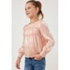 Girl Ruffled Smocked Top - Hayden LA - 3 of 3