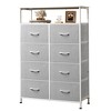 Fabric Dresser 8 Drawers, Tall Storage Chest Tower for Bedroom, Closet, Living Room, Hallway, Space-Saving Organizer Unit - 2 of 4