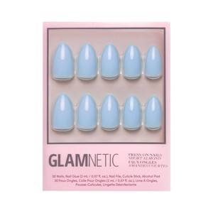 Glamnetic Soft Blue Press-On Nails - 30ct - Ulta Beauty - 1 of 4