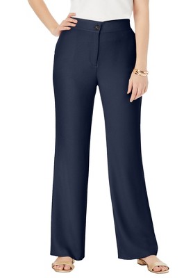 Jessica London Women's Plus Size Tummy Control Bi-Stretch Bootcut Pant