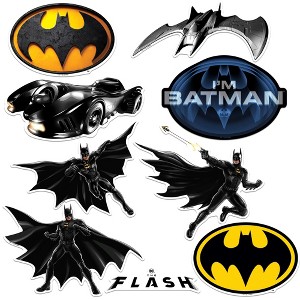 The Flash 2023 Batman Vinyl Large Deluxe Stickers Variety Pack - Laptop, Water Bottle, Scrapbooking, Tablet, Skateboard, Indoor/Outdoor - Set of 9 - 1 of 4