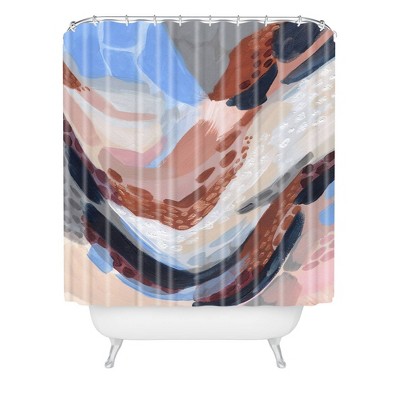 Laura Fedorowicz Waters Rise Shower Curtain Blue - Deny Designs