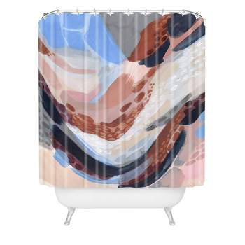 Laura Fedorowicz Waters Rise Shower Curtain Blue - Deny Designs