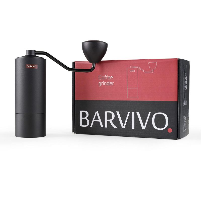 Barvivo Manual Coffee Grinder with 12 adjustable grind settings - Black, 2 of 4