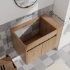 ChicFurnit Bathroom Vanities Modern Vanity with Sleek Design and Ample Storage for Bathroom Spaces, Brown,29.13”*17.91”*18.9" - 3 of 4