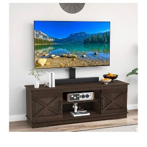 Farmhouse TV Stand with Mount for 70 inch TV Entertainment Center, Media Console with Height Adjustable Mount for Living Room - 1 of 4