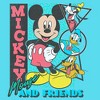 Girl's Mickey & Friends Retro Shapes Crew Crop Top T-Shirt - 2 of 3