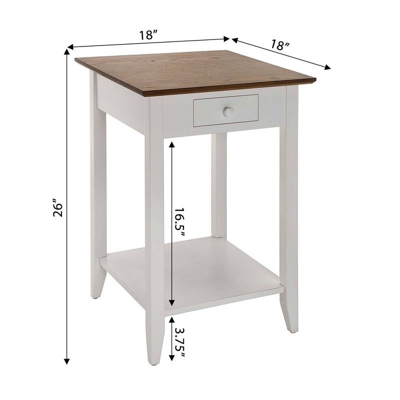 American Heritage End Table with Drawer Shelf - Breighton Home, 6 of 7