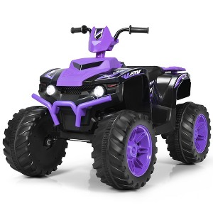 Costway 12V Kids 4-Wheeler ATV Quad Ride On Car w/ LED Lights Music  USB - 1 of 4