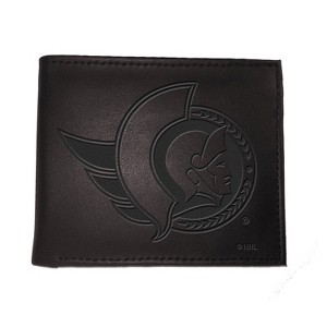 Evergreen NHL Ottawa Senators Black Leather Bifold Wallet Officially Licensed with Gift Box - 1 of 1