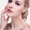 Paaaawaters White Gold Plated Triangle Cubic Zirconia Stud Earrings for Women - 4 of 4