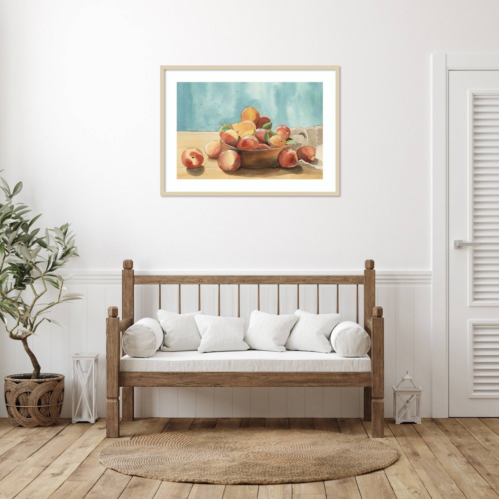Photos - Other Decoration Amanti Art 41"x30" Summer Harvest Bowl I by Alicia Longley Wood Framed Wall Art Print