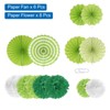 Unique Bargains Paper Decorative Round Pattern Party Decorative Folding Fans - 3 of 4