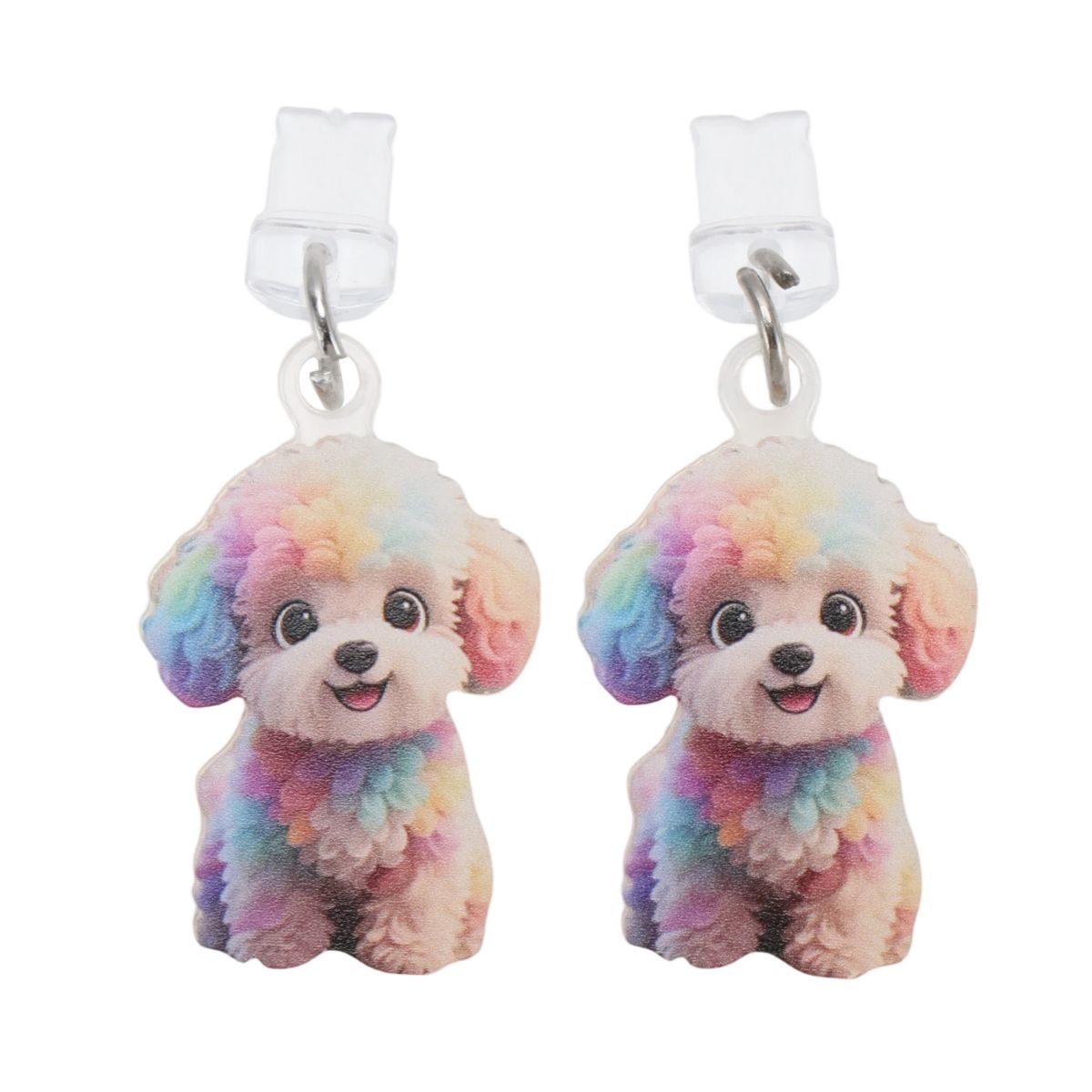 Unique Bargains Dog Pendants Dust Plug Charm for Lightning Colorful 2 Pcs