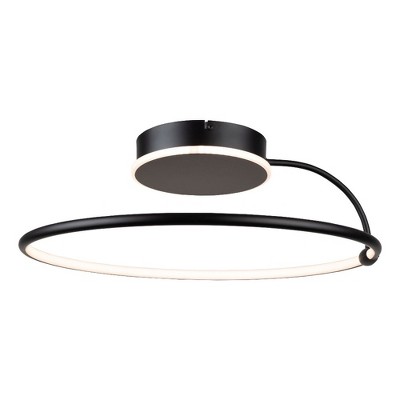 Artcraft Lighting Halo 1 - Light Semi-Flush Mount in  Black