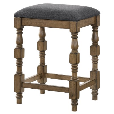 Bringe Upholstered Counter Height Barstool Antique Oak - HOMES: Inside + Out