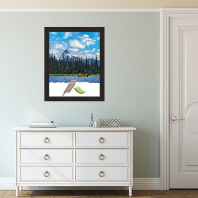 Espresso Brown Narrow Wood Wall Picture Frame 34.48 x 28.9 in