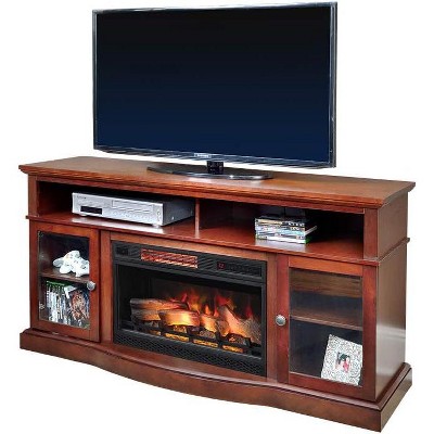ChimneyFree 60" Walker Infrared Electric Fireplace Entertainment Center - Cherry, 25MM5326-C245