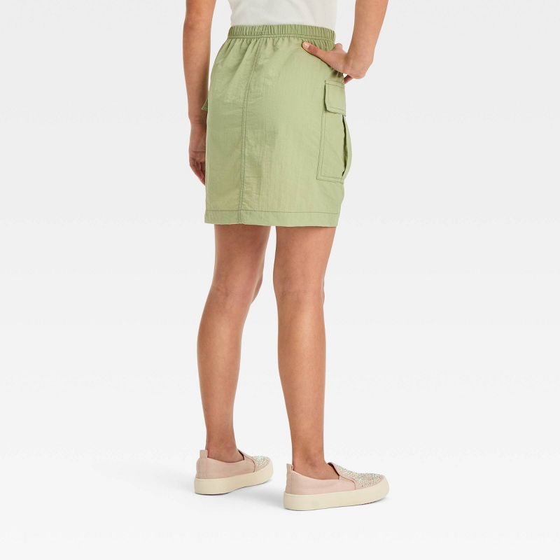 Girls' Cargo Pocket Nylon Utility Skirt - art class™, 3 of 7