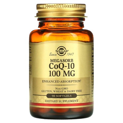 Solgar Megasorb CoQ-10, 100 mg, 90 Softgels