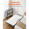 VEVOR Rollaway Bed, 38 in x 75 in Folding Bed with 4 in Mattress, Twin Size Foldable Bed with Sturdy Metal Frame & Memory Foam Mattress - 3 of 4