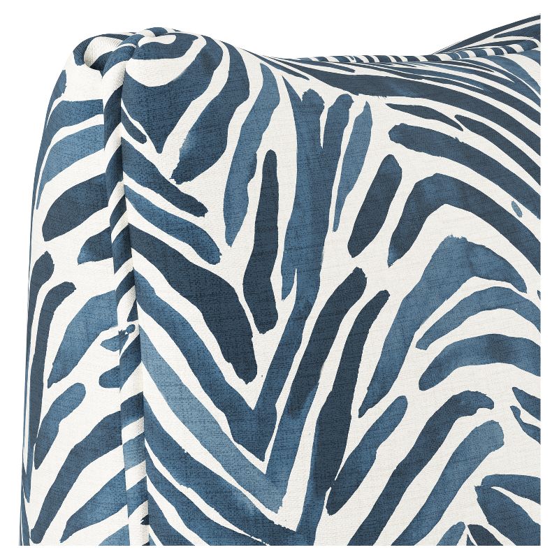 Blue Zebra Throw Pillow (20&#34;x20&#34;) - Skyline Furniture, 4 of 8